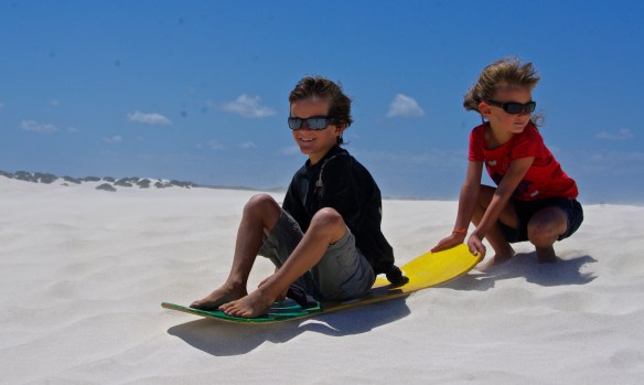Lancelin, sandboarding