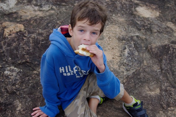 Pause près d'un lac