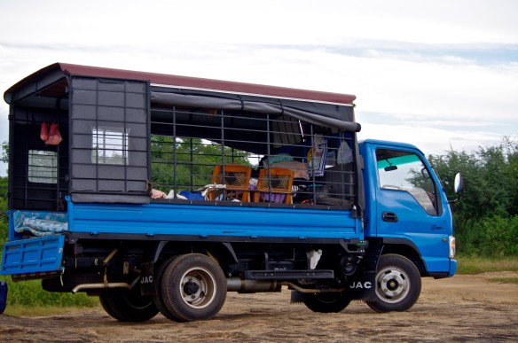 Pause près d'un lac