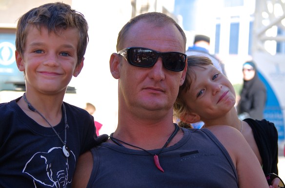 Fabrice, Maceo et Hannah